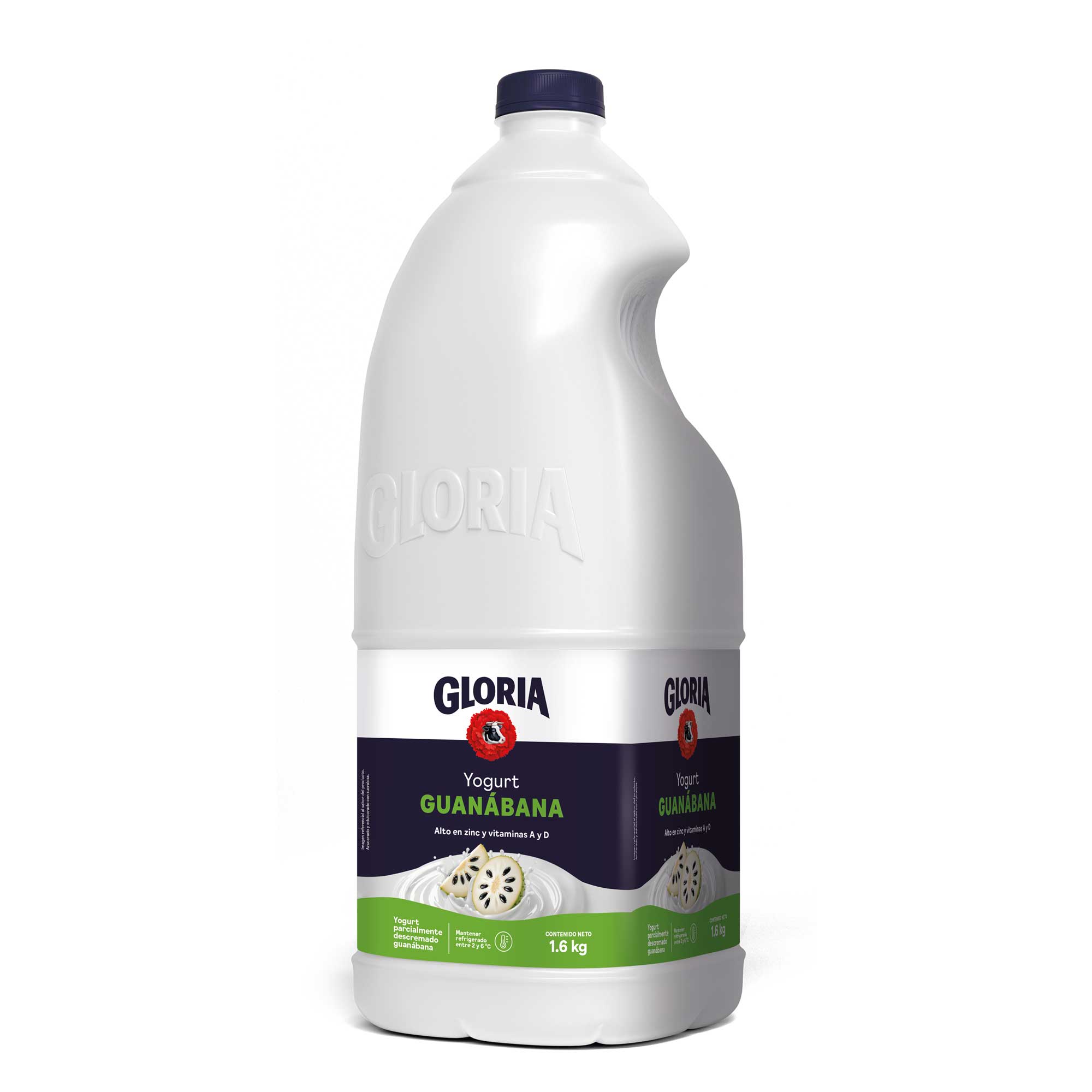 Yogurt Parcialmente Descremado GLORIA Guanábana Galonera 1.6Kg