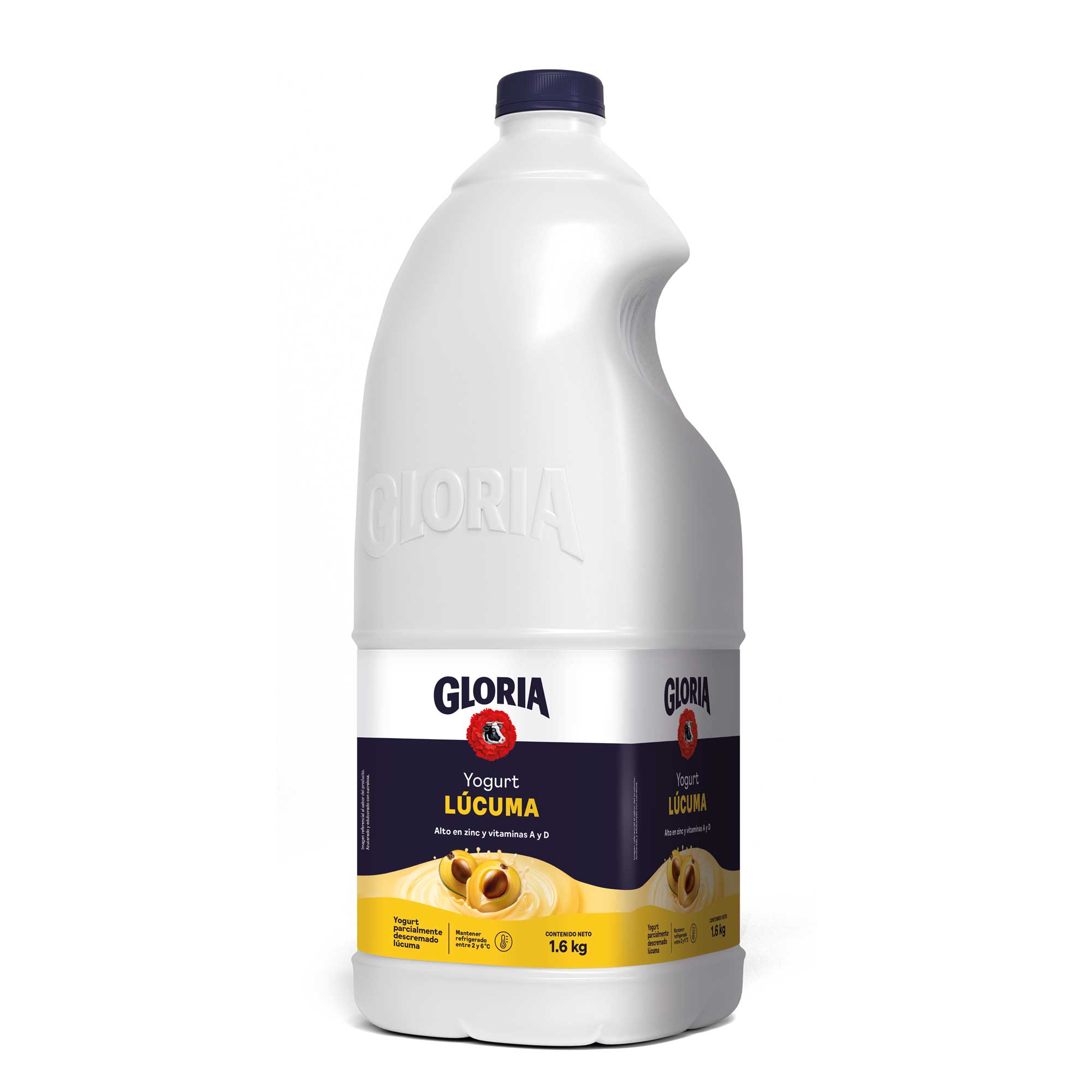Yogurt Parcialmente Descremado GLORIA Lúcuma Galonera 1.6Kg