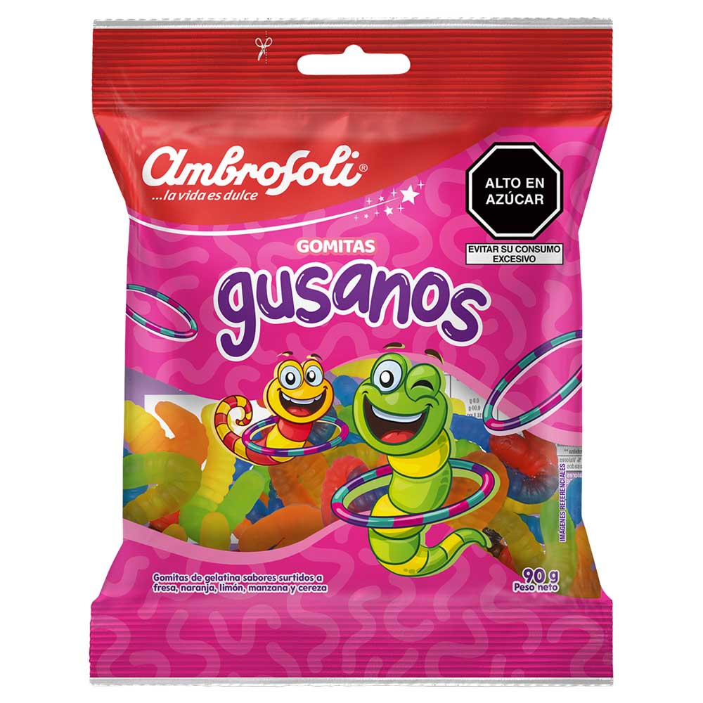 Gomitas AMBROSOLI Gusanos Bolsa 90g