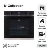 Horno Empotrable SOLE 70L Gas S Collection SOLHO018 Negro