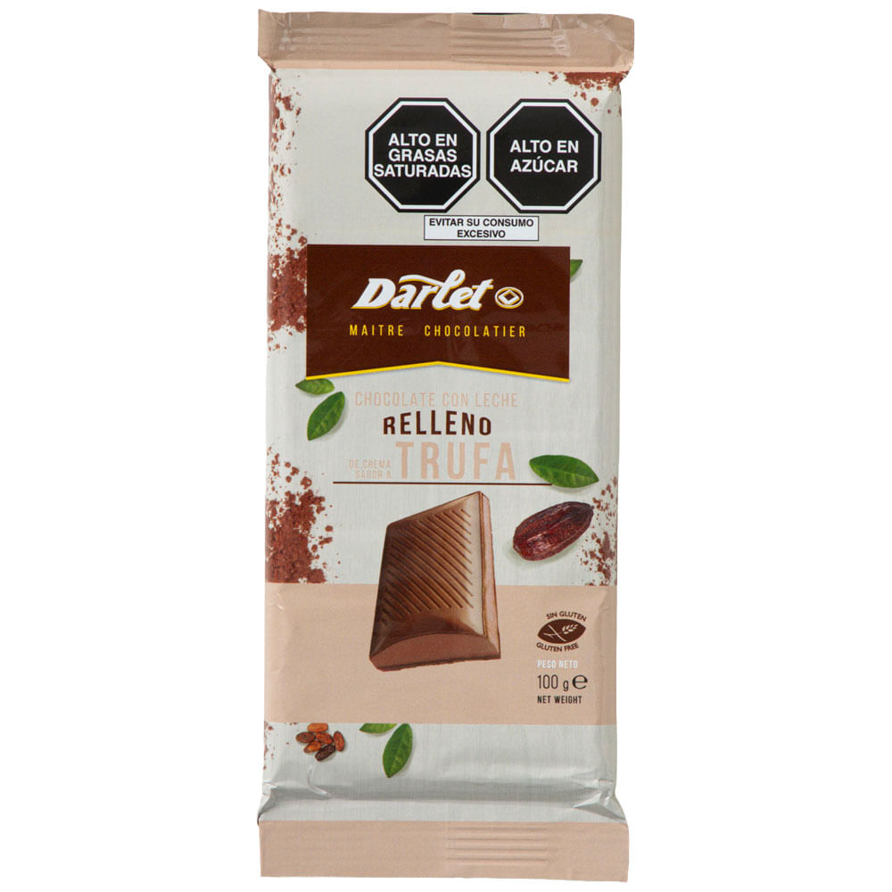 Chocolate DARLET con Relleno de Trufa Tableta 100g