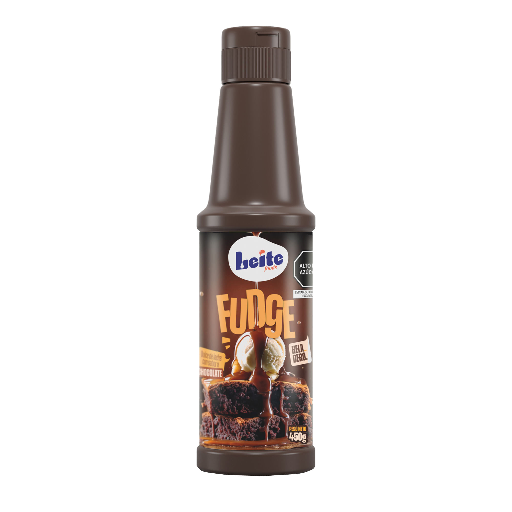 Topping LEITE Sabor a Fudge Frasco 450g