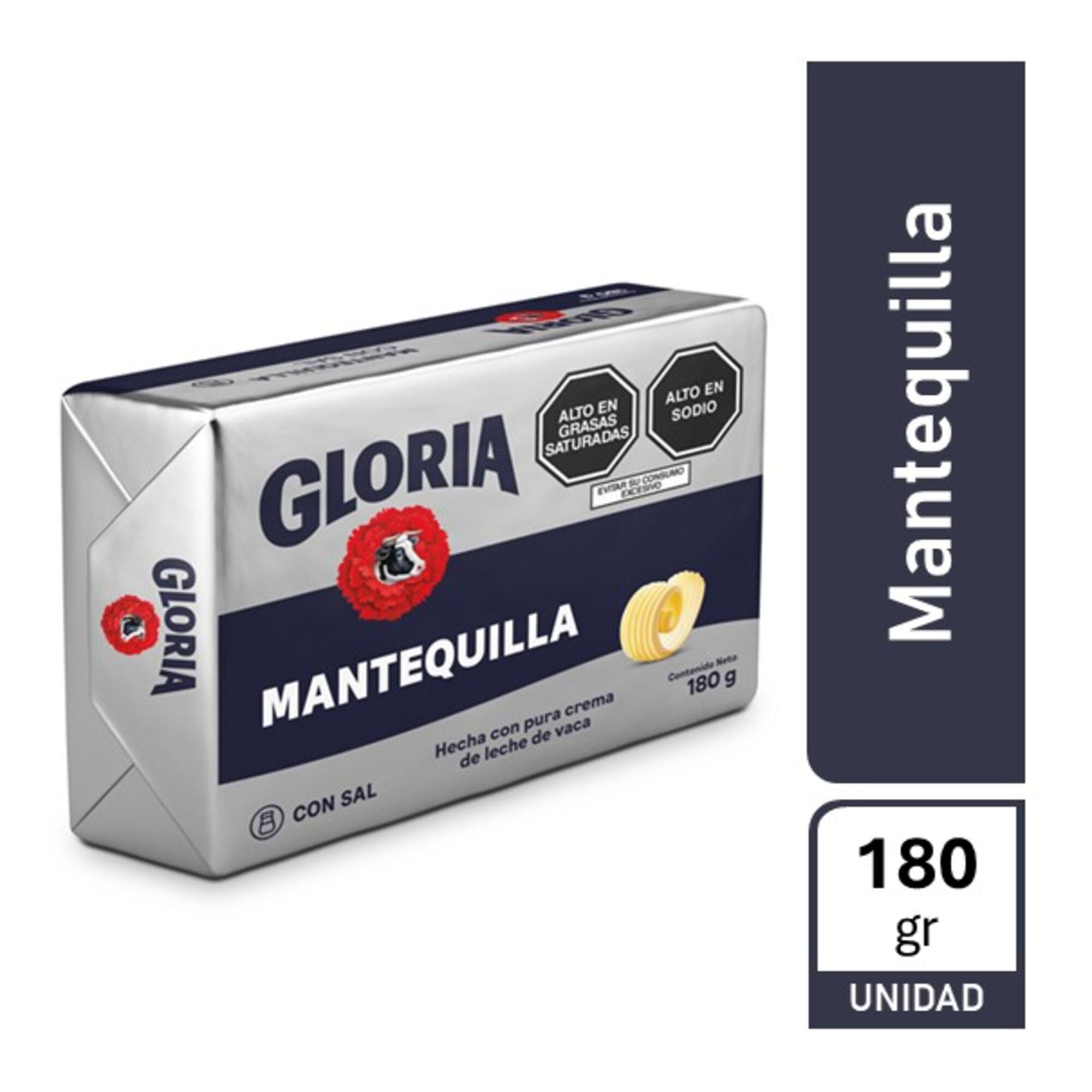 Mantequilla con Sal GLORIA Paquete 180g