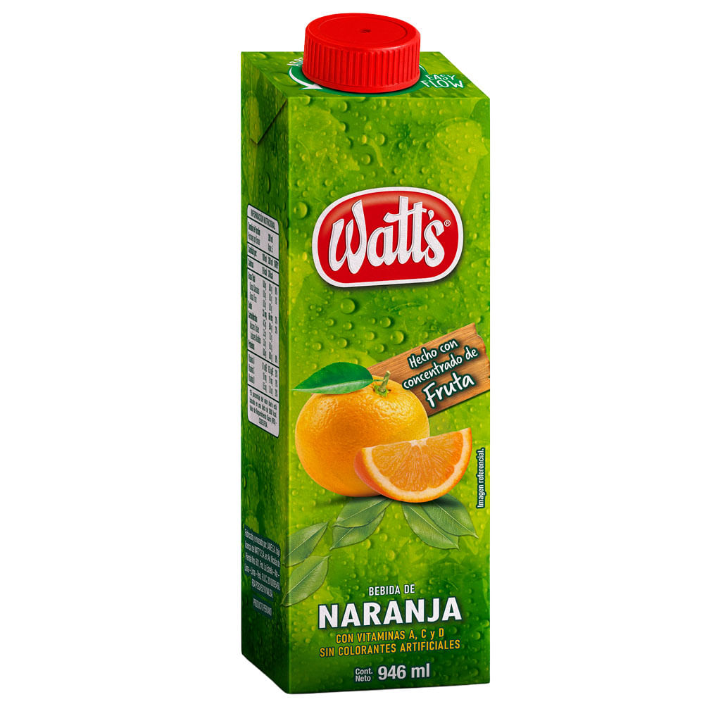 Bebida de Naranja WATT'S Caja 946ml