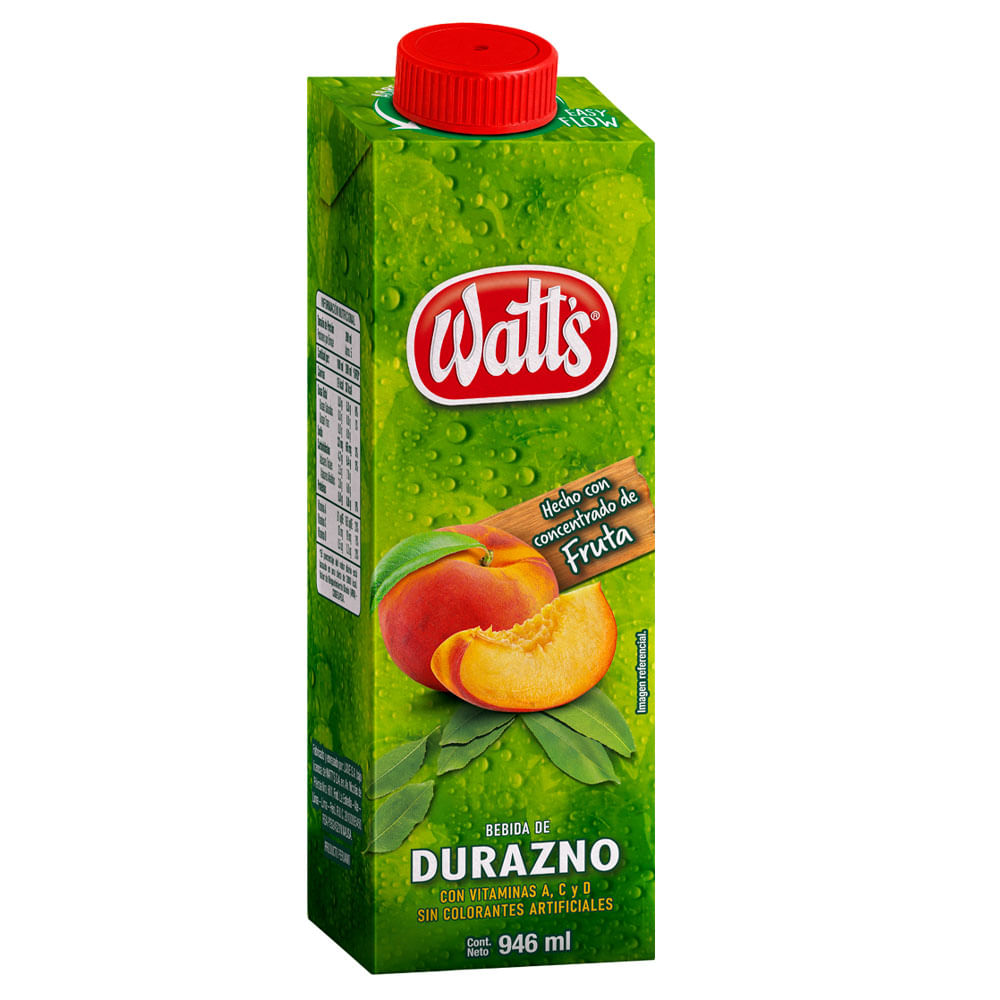 Bebida de Durazno WATT'S Caja 946ml
