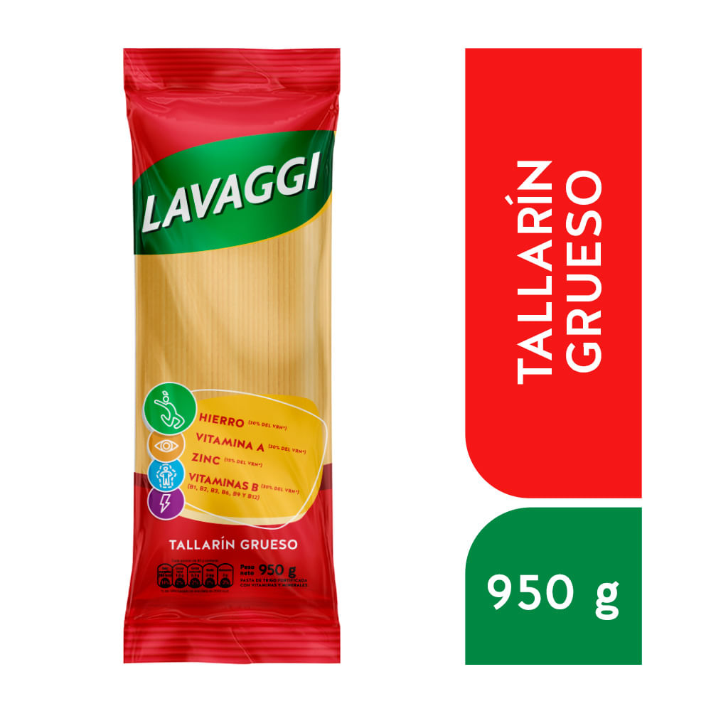 Fideo Tallarín LAVAGGI Bolsa 950g