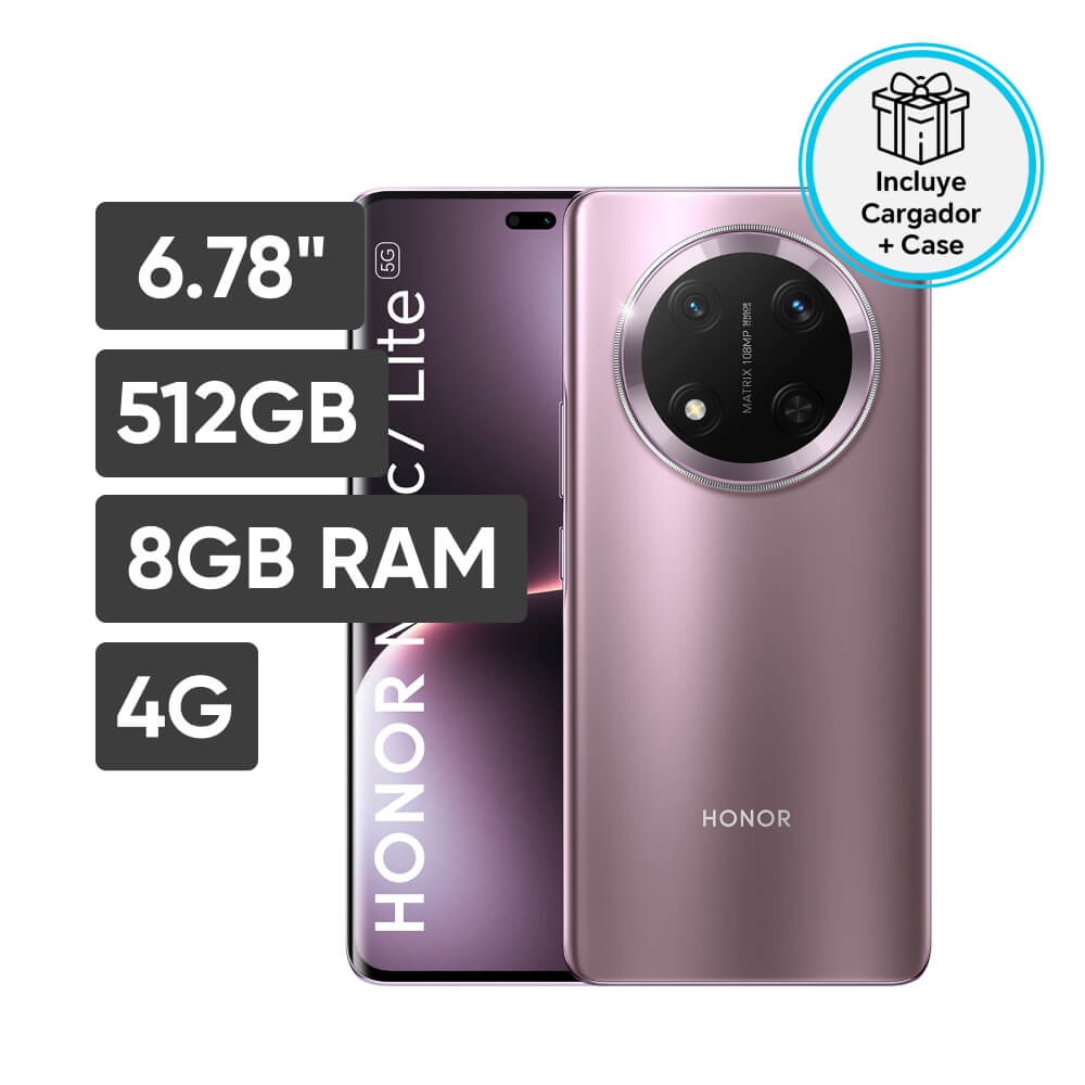 Smartphone HONOR Magic 7 Lite 6.78"" 8GB 512GB 108MP+5MP Morado