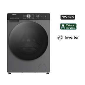 Hisense 12Kg 8Kg Carga Frontal Tatanium Gray