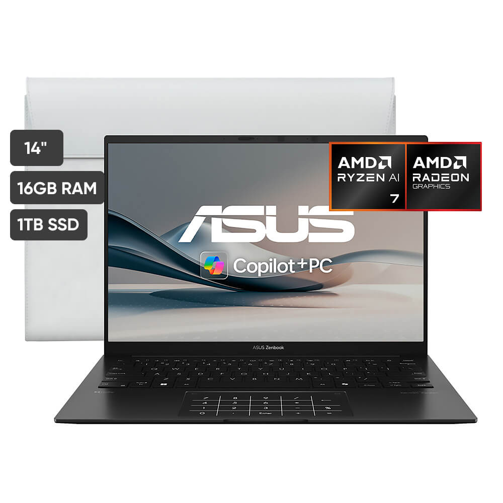 Laptop ASUS Zenbook 14 UM3406KA-QD092W 14"" AMD Ryzen AI 7 350 16GB 1TB SSD
