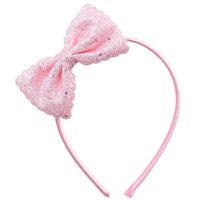 Vincha lazo glitter rosado EUREKA