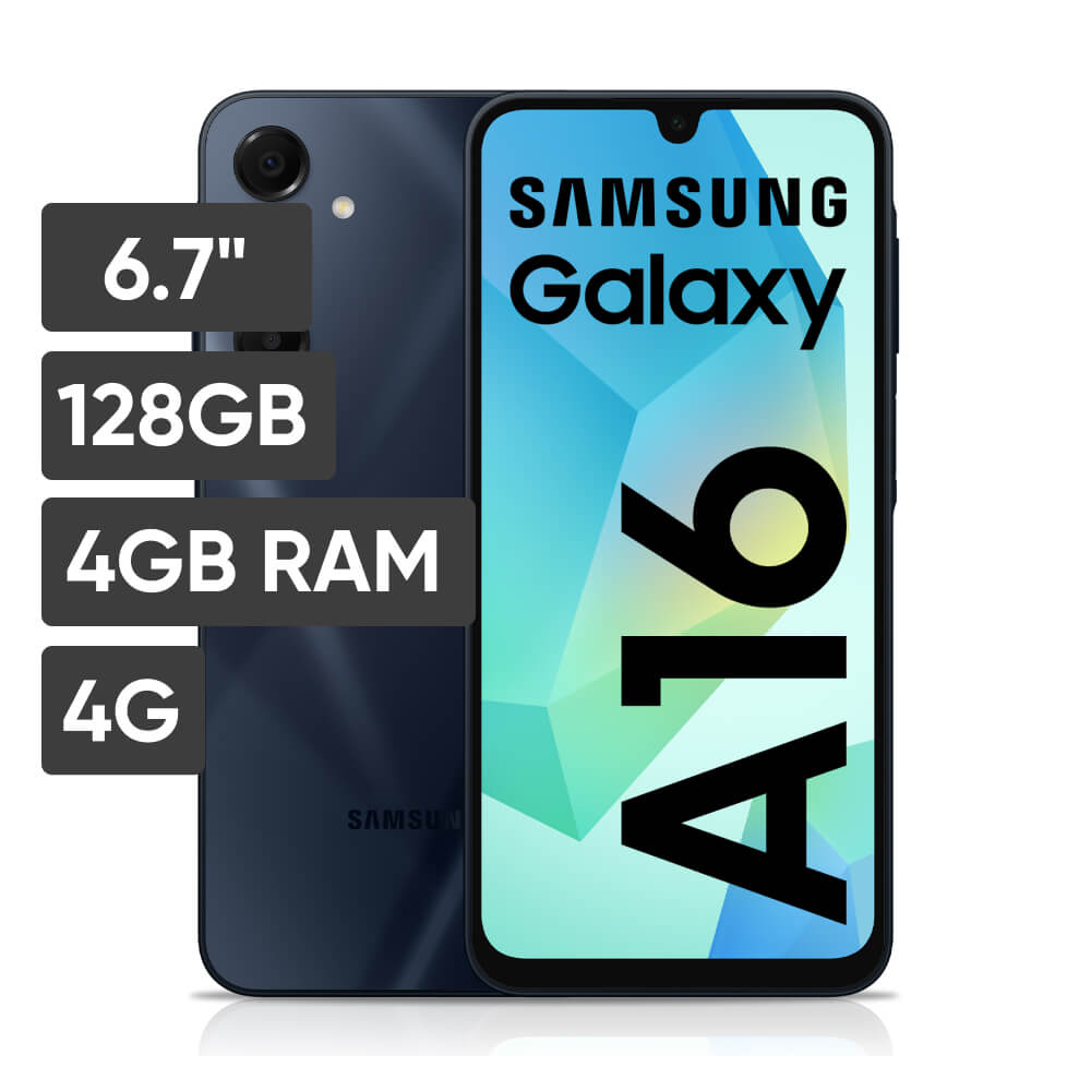 Smartphone SAMSUNG Galaxy A16 6.7"" 4GB 128GB 50MP + 5MP + 2MP Negro