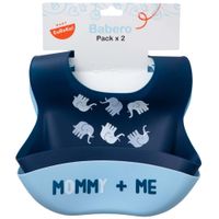 Pack x2un Babero silicona niño BABY EUREKA