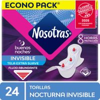 Toallas Higiénicas NOSOTRAS Buenas Noches Invisible Paquete 24un