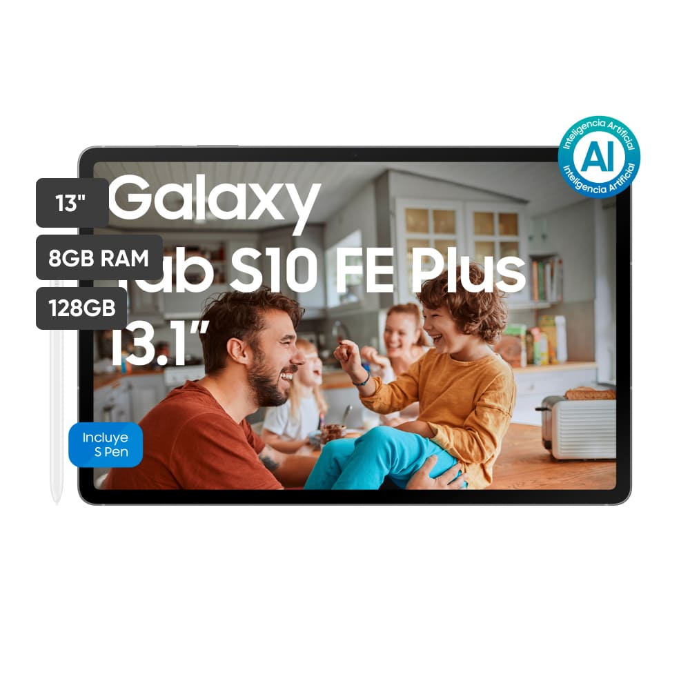 Tablet SAMSUNG Galaxy S10FE+ 13"" 8GB 128GB Gris