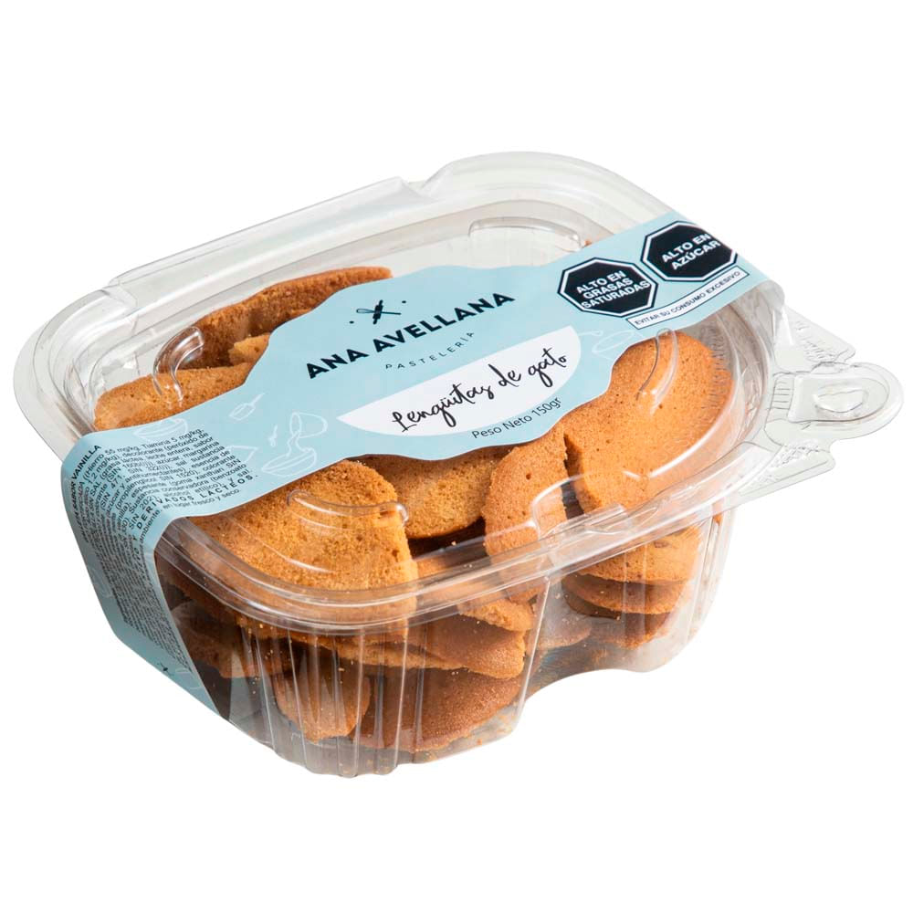 Lenguitas de Gato ANA AVELLANA Bandeja 150g
