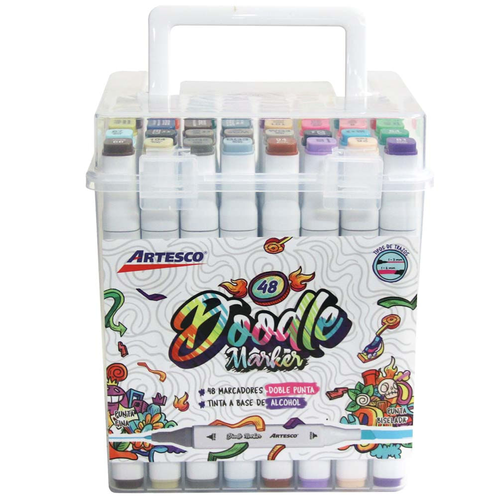 Doodle Markers ARTESCO Base Alcohol X48