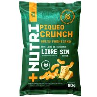 Piqueo Crunch +NUTRI CO Crunch Queso Parmesano Bolsa 80g