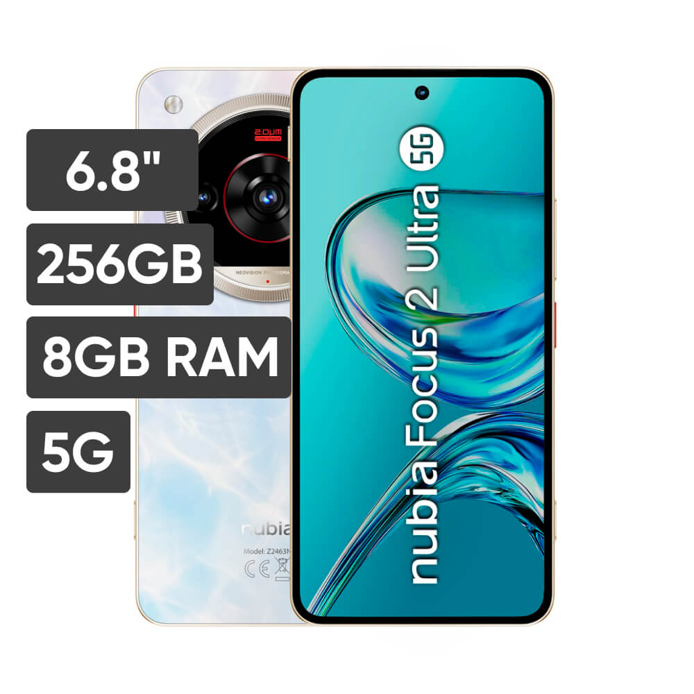 Smartphone ZTE Nubia Focus 2 Ultra 6.8"" 8GB 256GB 50 MP + 5MP + 2MP Blanco