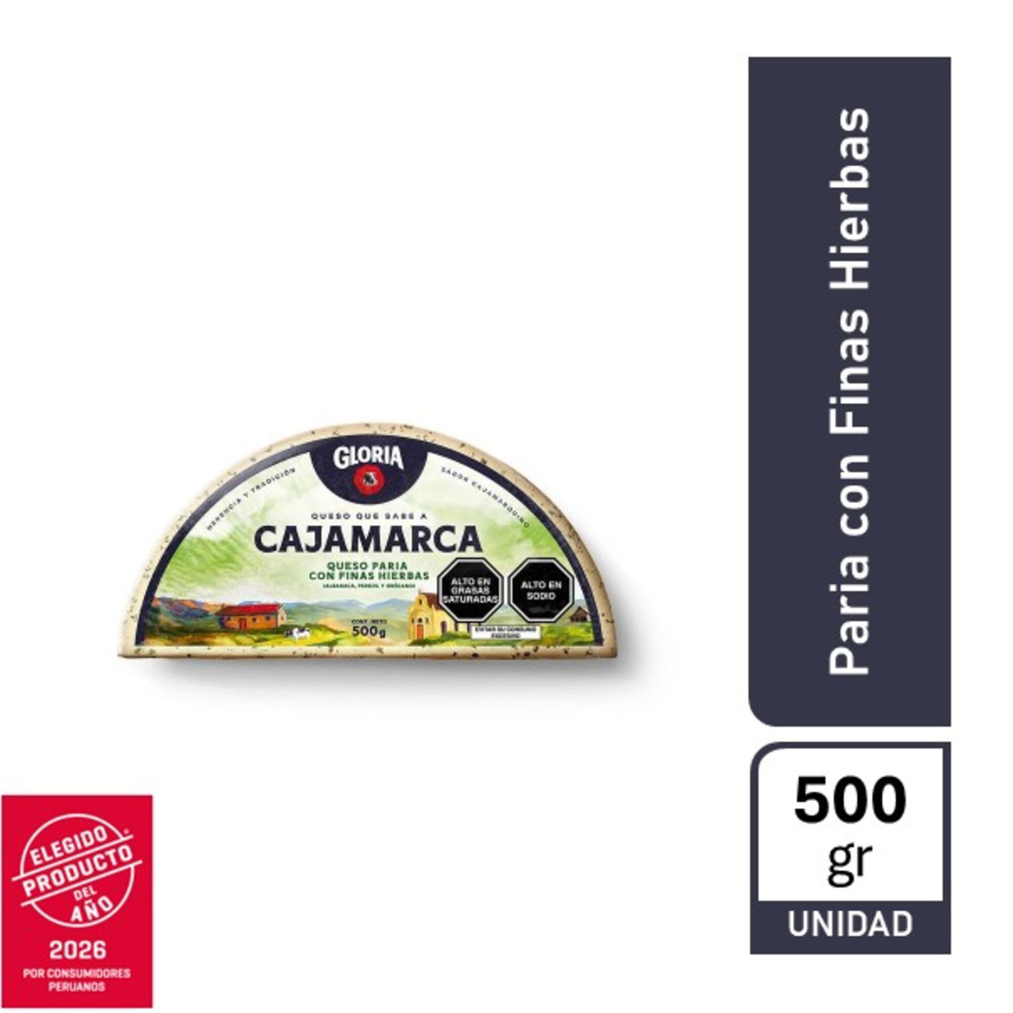 Queso Paria Finas GLORIA Paquete 500g