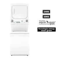 Centro de Lavado a Gas MABE Carga Superior/Frontal 24Kg/20Kg MCLP2440PSBB0 Blanco