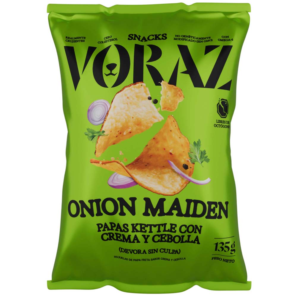 Papa VORAZ Crema Cebolla Bolsa 135g