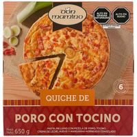 Quiche de Poro con Tocino DON MAMINO Bandeja 650g