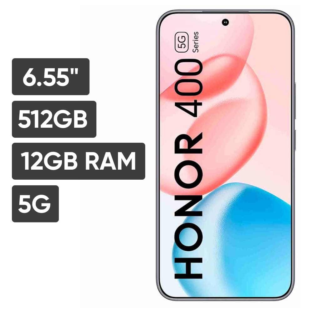 Smartphone HONOR 400 6.55"" 12GB 512GB 200MP + 12MP Meteor Silver