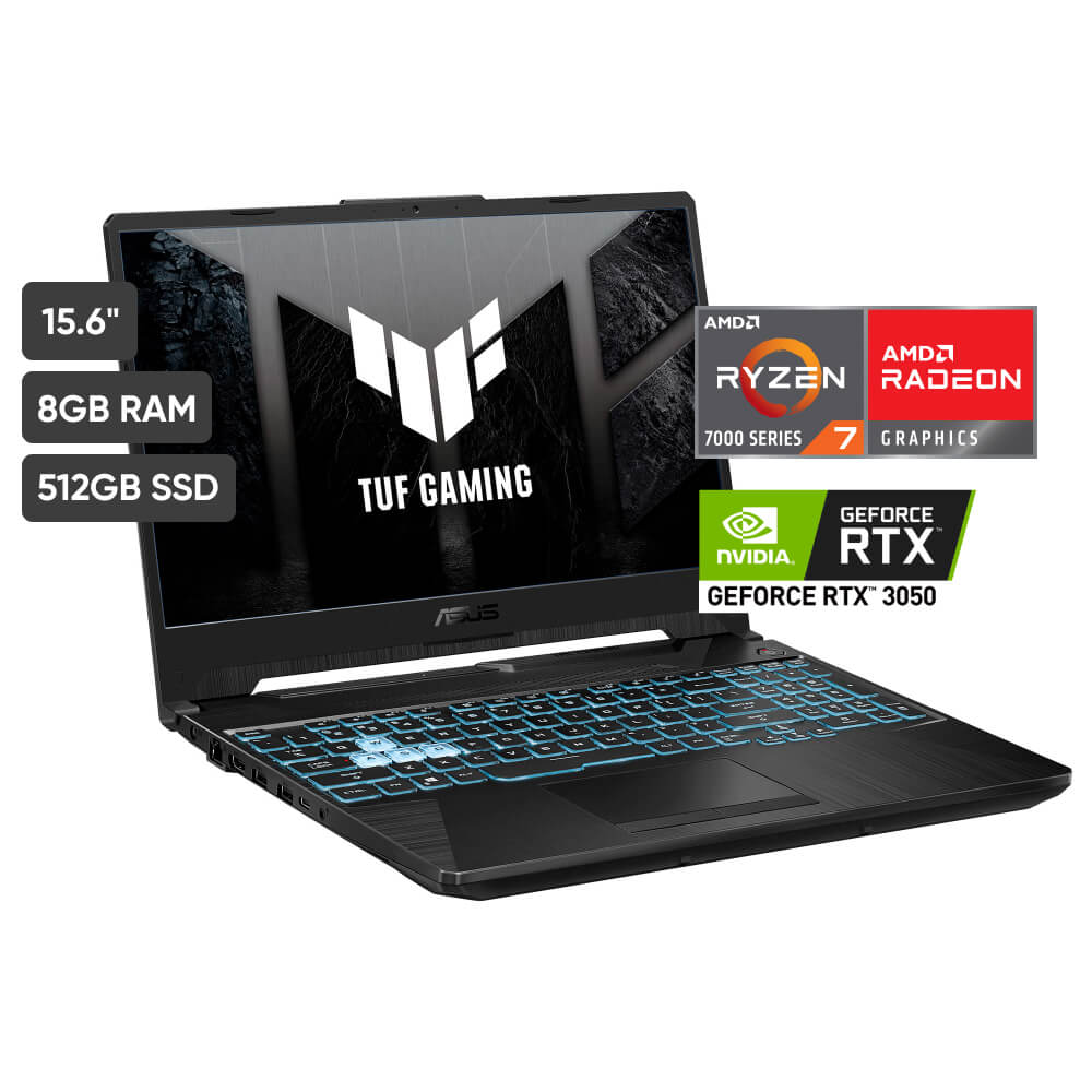 Laptop ASUS TUF Gaming A15 15.6"" AMD Ryzen 7 7445HS 512GB SSD 8GB RTX3050