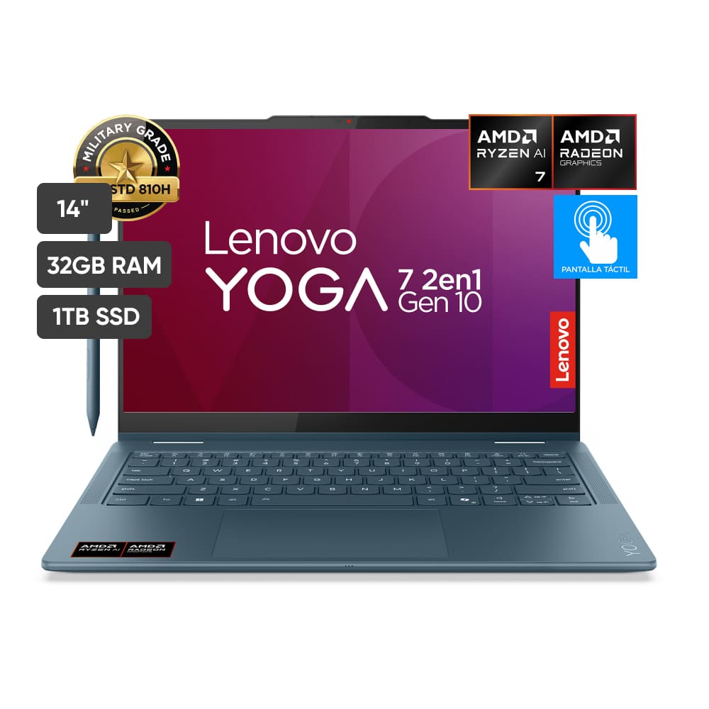 Laptop LENOVO Yoga 7 2en1 14AKP10 14"" AMD Ryzen AI 7 32GB 1TB W11