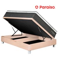 Cama Boxet PARAISO Pocket Star 1.5 Plazas Champagne