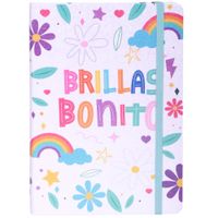 Libreta glitter con liga Shine ARTESCO