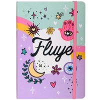 Libreta glitter con liga Fluye ARTESCO