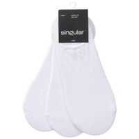 Pack x3 Medias Deportivas No-Show Blanco Hombre SINGULAR