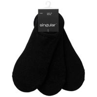 Pack x3 Medias Deportivas No-Show Negro Hombre SINGULAR