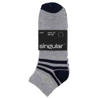 Pack x3 Medias Deportivas Cortas Básico Hombre SINGULAR