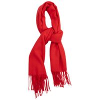 Pashmina Sólido Color Rojo SINGULAR