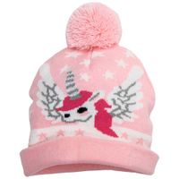 Gorro para Niña Diseño Unicornio Color Rosado EUREKA