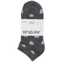 Pack x3 Medias Taloneras Diseño Estampado Mujer SINGULAR