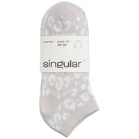 Pack x3 Medias Taloneras Diseño Estampado Mujer SINGULAR