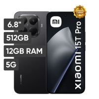 Smartphone XIAOMI 15T PRO 6.8"" 12GB 512GB Leica 50MP + 50MP + 12MP Negro