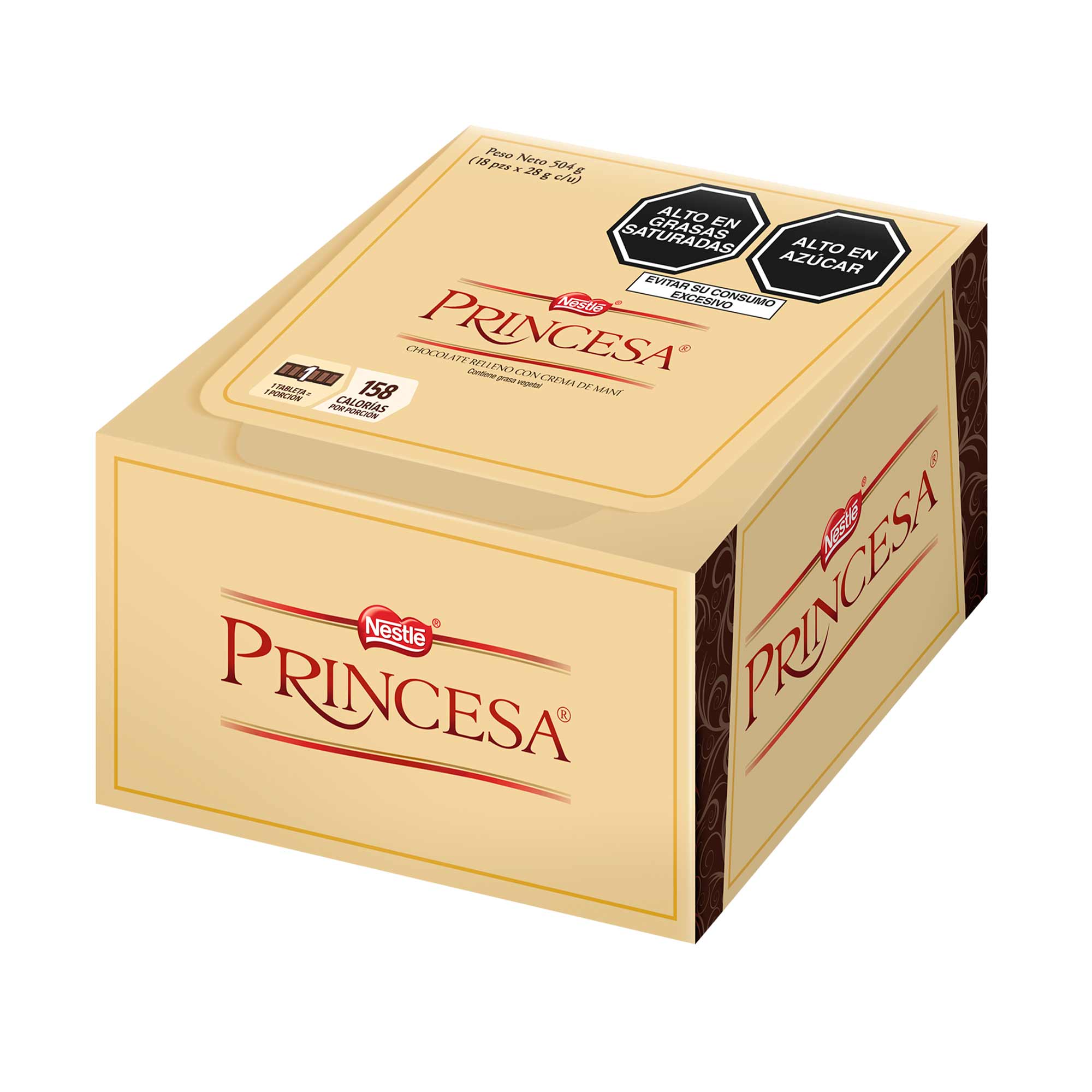 Chocolate NESTLÉ Princesa Clásico Display 18un