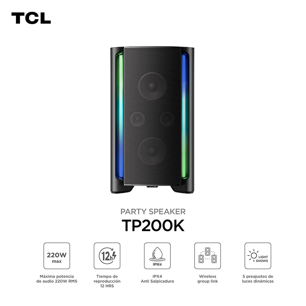 Parlante TCL SPK TP200K Negro