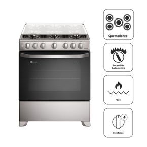 Electrolux 6 Hornillas Gas Plata