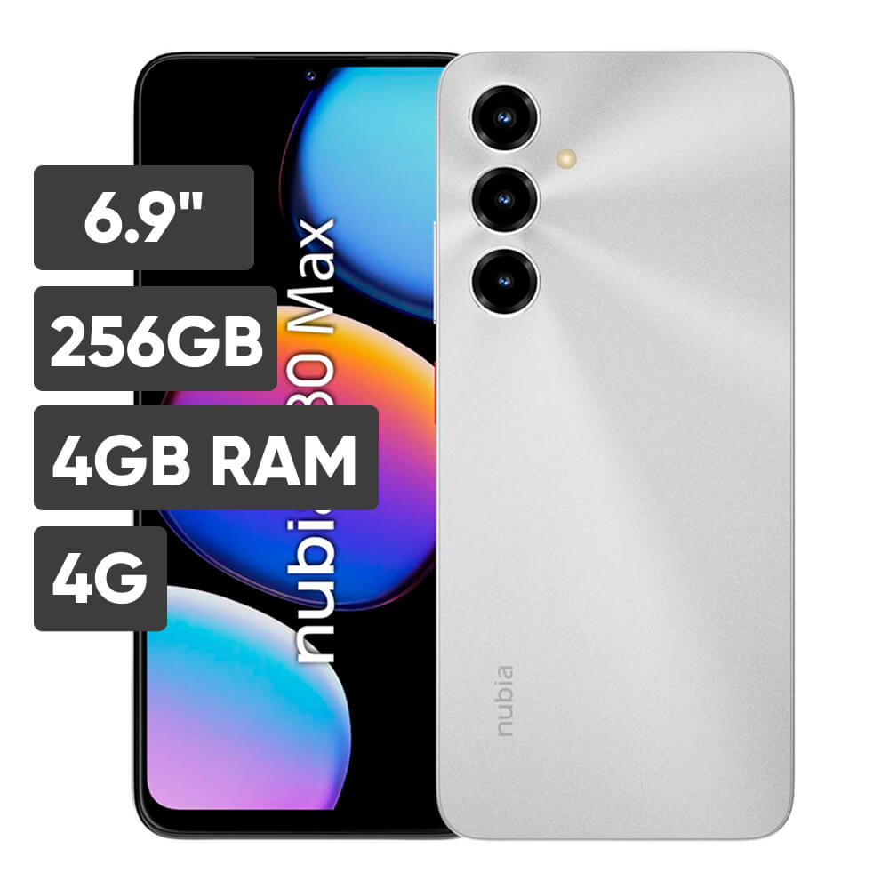 Smartphone ZTE V80 Max 6.9"" 4GB 256GB 50M+2M+0.08M Stellar Silver