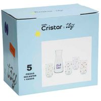 Set CRISTAR Capella x5un (Decanter + 4 Vasos)