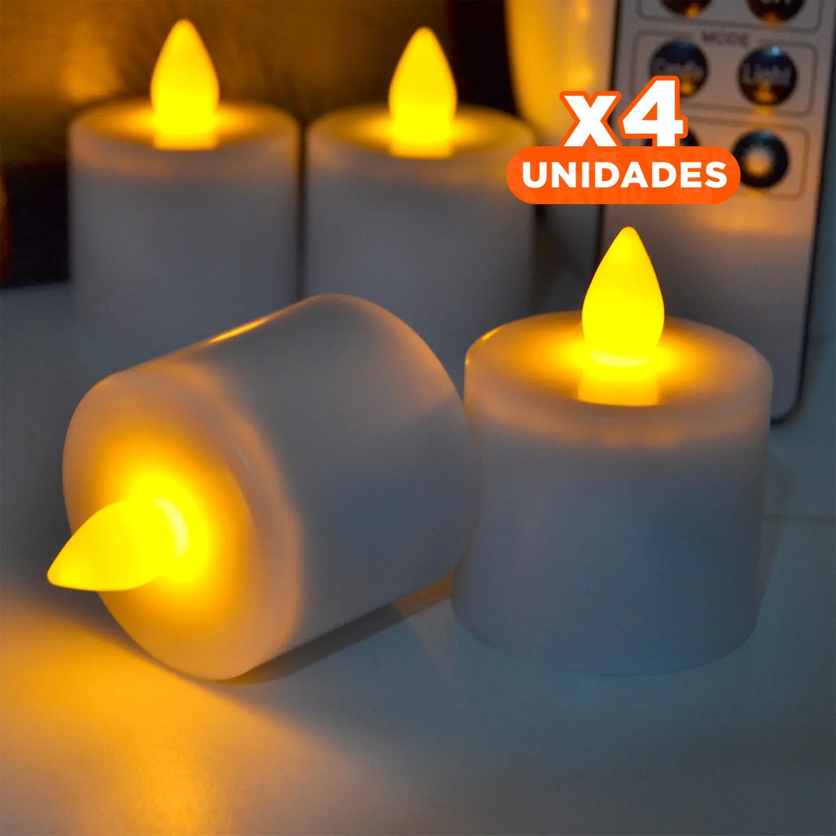 Pack4 Iluminacion LED para Decoracion de Sala con Ambiente Acogedor Y+Papel Regalo