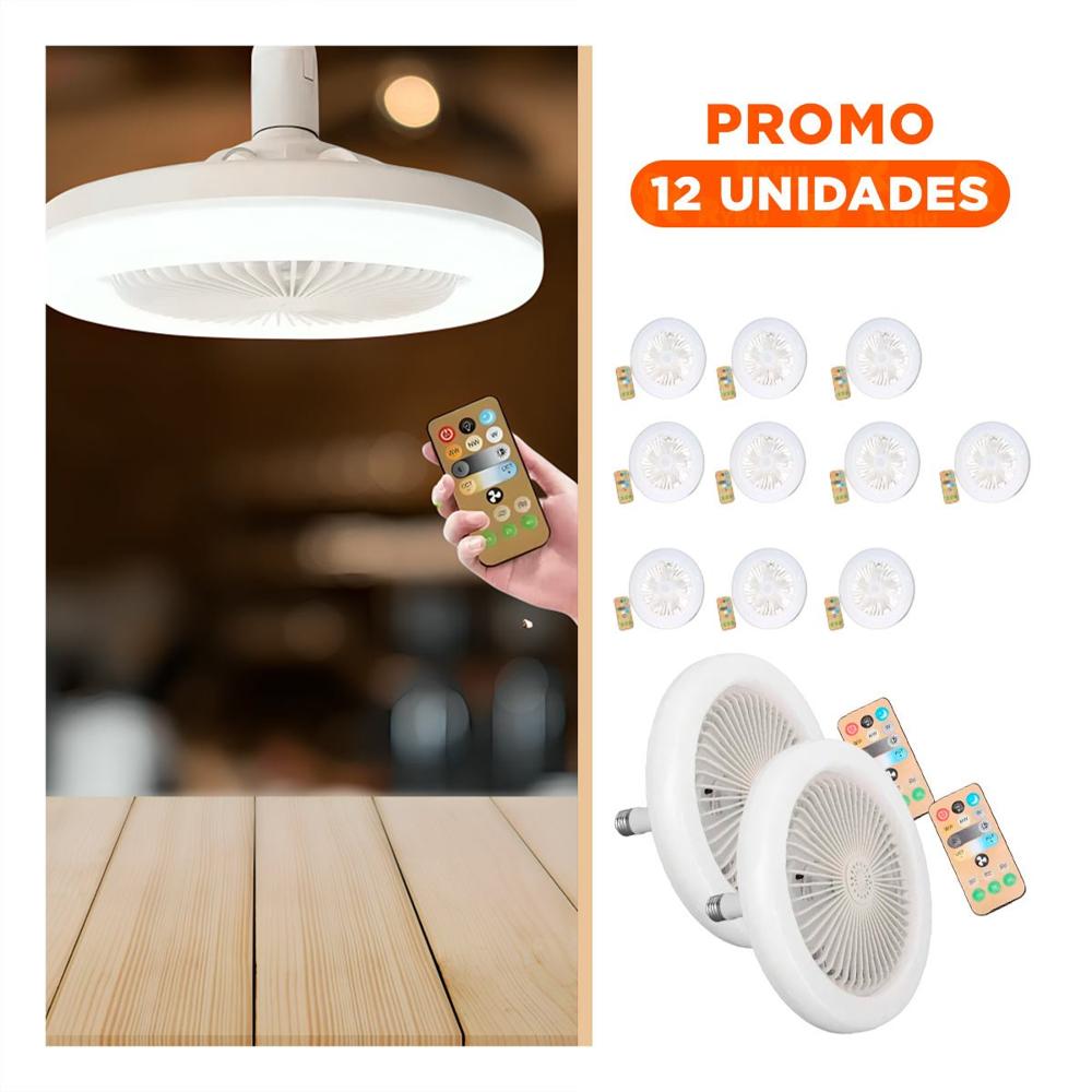 Pack12 Bombilla Con Control Remoto Led 30 W E27 E26 Blanco Para Habitacion Y+Regalo Sticker