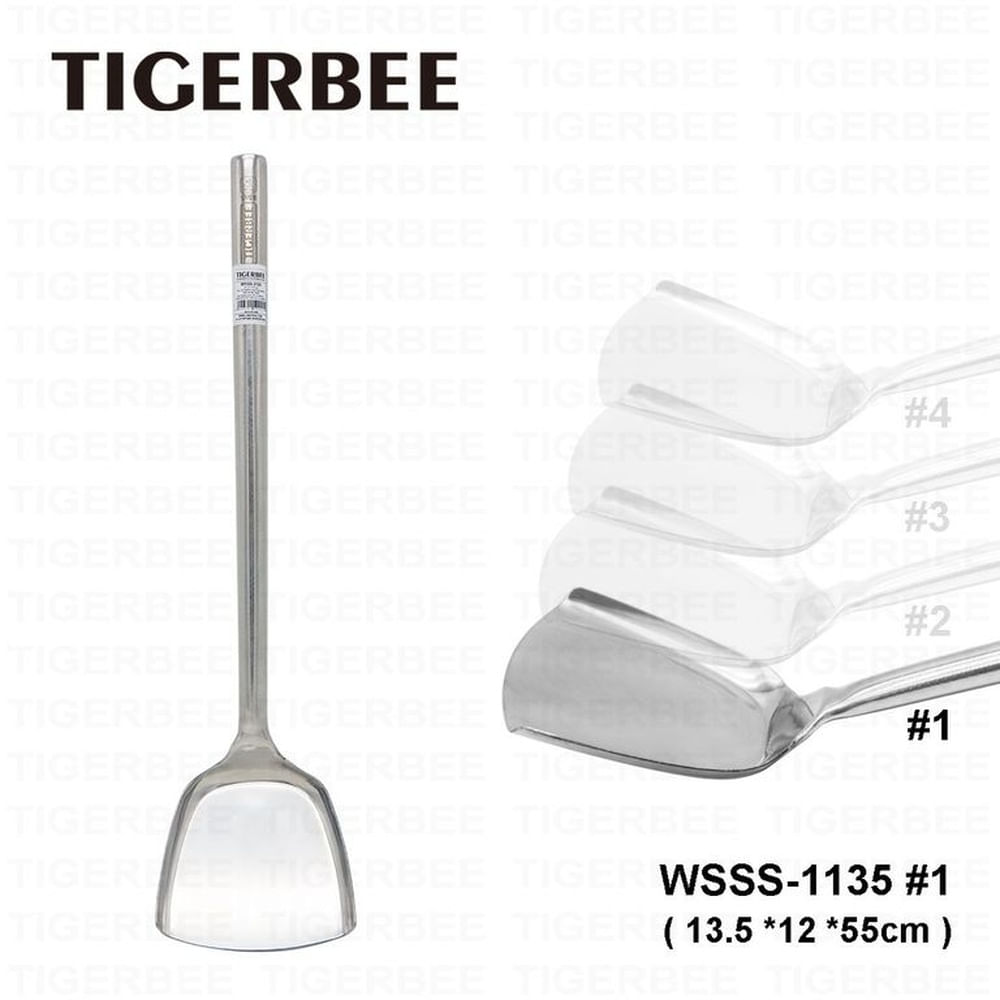 ESPATULA DE ACERO INOX CON MANGO ANTIDESLIZANTE  "SIZE 1"