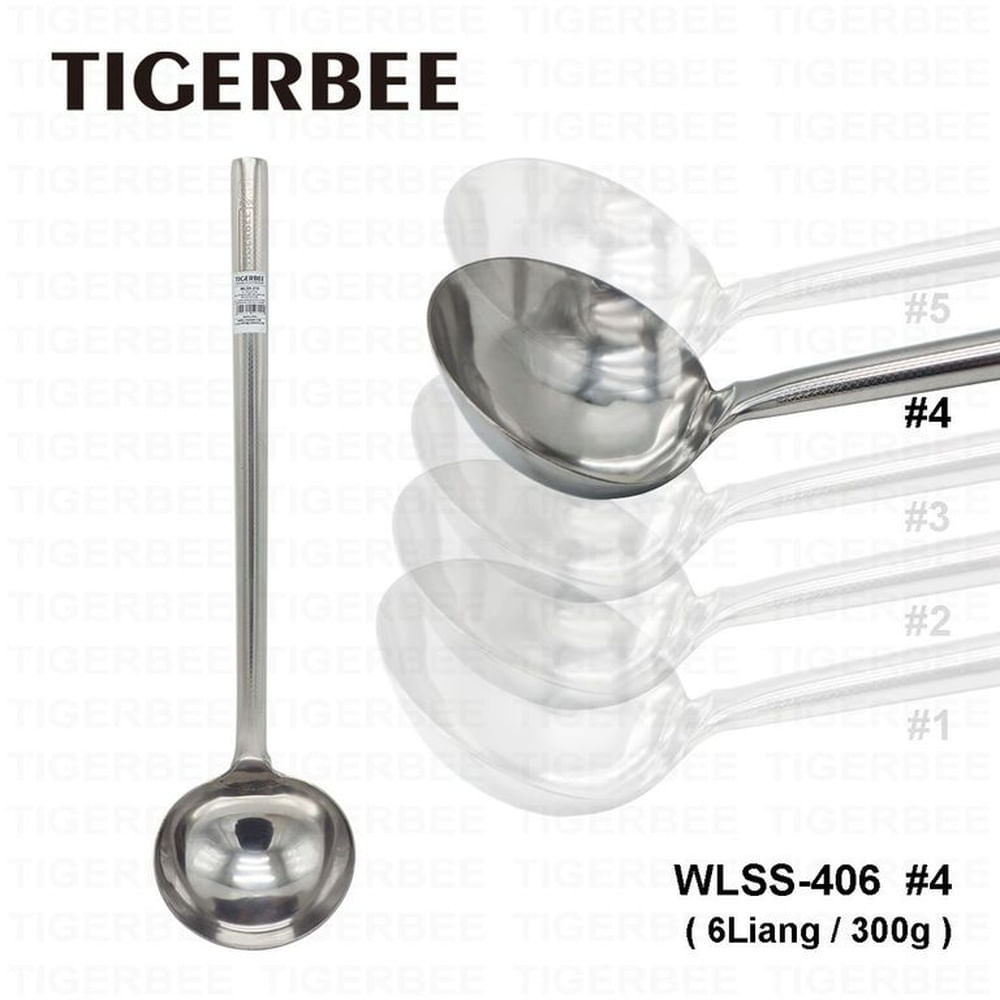 CUCHARON DE ACERO INOX CON MANGO ANTIDESLIZANTE 400gr