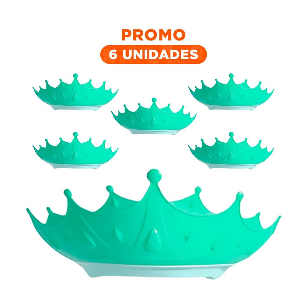 Pack6 Visera Ajustable Infantil para Uso Diario en Color Verde Agua